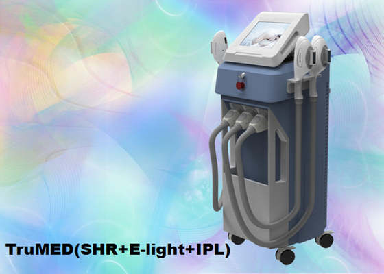 Vertikal 3 Menangani E light Kecantikan Mesin untuk Klinik Acne Clearance Kerut Penghapusan